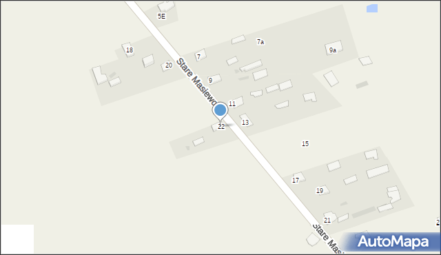 Stare Masiewo, Stare Masiewo, 22, mapa Stare Masiewo