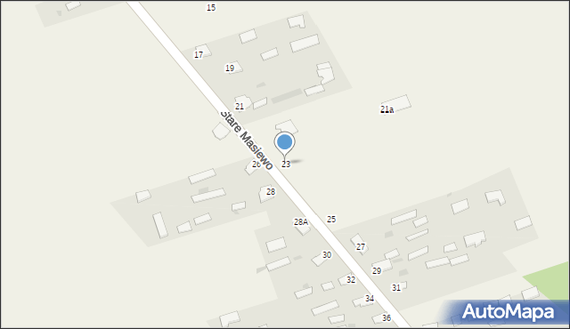 Stare Masiewo, Stare Masiewo, 23, mapa Stare Masiewo