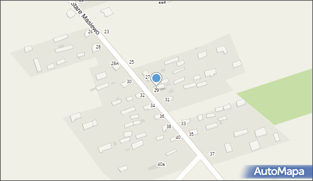 Stare Masiewo, Stare Masiewo, 29, mapa Stare Masiewo