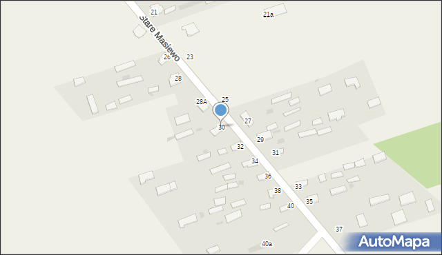 Stare Masiewo, Stare Masiewo, 30, mapa Stare Masiewo