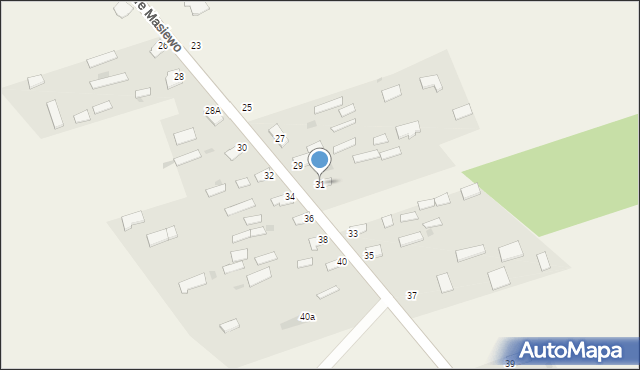 Stare Masiewo, Stare Masiewo, 31, mapa Stare Masiewo
