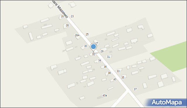 Stare Masiewo, Stare Masiewo, 32, mapa Stare Masiewo