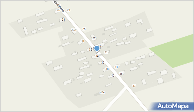 Stare Masiewo, Stare Masiewo, 34, mapa Stare Masiewo
