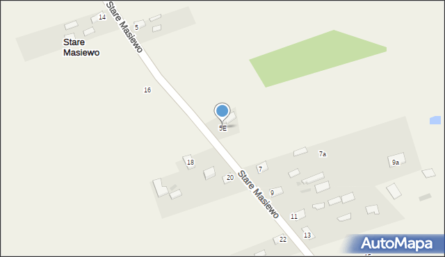 Stare Masiewo, Stare Masiewo, 5E, mapa Stare Masiewo