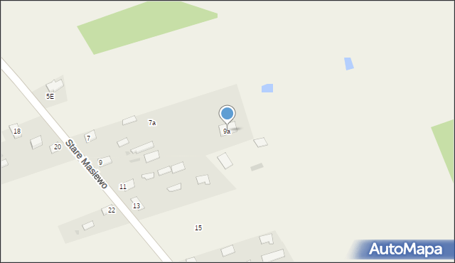 Stare Masiewo, Stare Masiewo, 9a, mapa Stare Masiewo