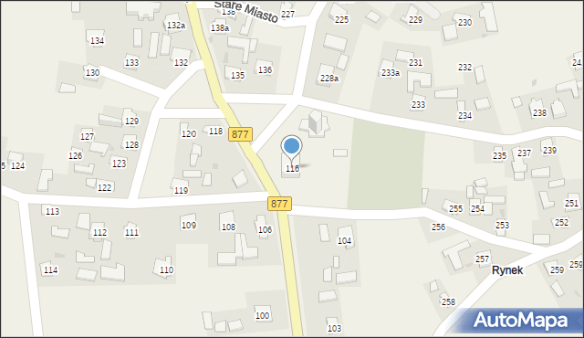 Stare Miasto, Stare Miasto, 116, mapa Stare Miasto