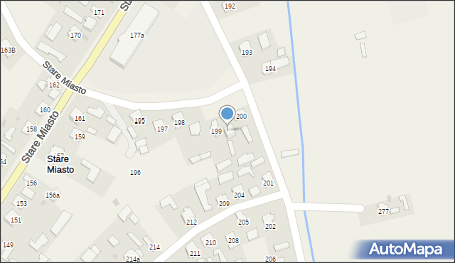 Stare Miasto, Stare Miasto, 200a, mapa Stare Miasto