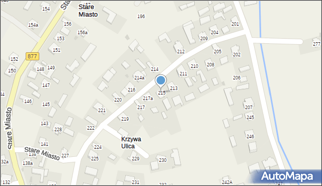Stare Miasto, Stare Miasto, 215, mapa Stare Miasto