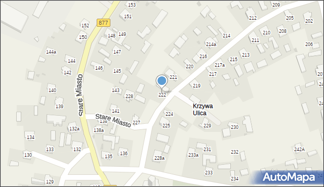 Stare Miasto, Stare Miasto, 222, mapa Stare Miasto