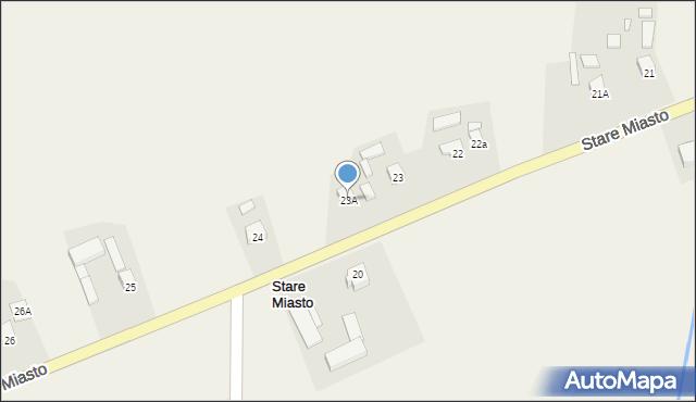 Stare Miasto, Stare Miasto, 23A, mapa Stare Miasto