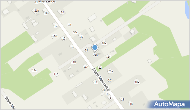 Stare Mierzwice, Stare Mierzwice, 24a, mapa Stare Mierzwice