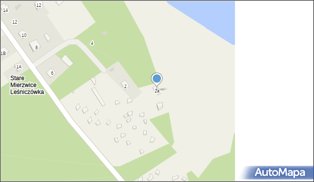 Stare Mierzwice, Stare Mierzwice, 2a, mapa Stare Mierzwice