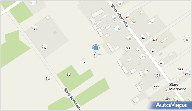 Stare Mierzwice, Stare Mierzwice, 31d, mapa Stare Mierzwice