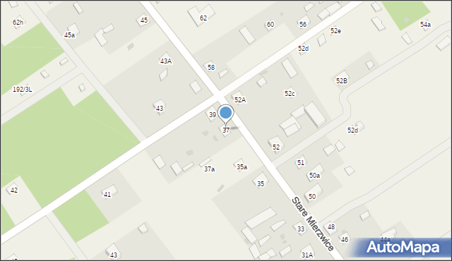 Stare Mierzwice, Stare Mierzwice, 37, mapa Stare Mierzwice