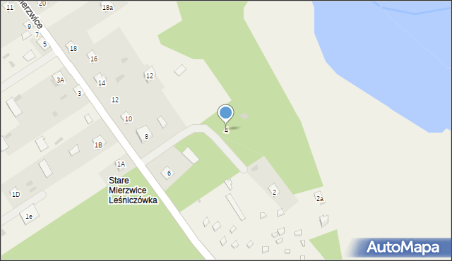 Stare Mierzwice, Stare Mierzwice, 4, mapa Stare Mierzwice