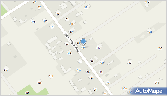 Stare Mierzwice, Stare Mierzwice, 46, mapa Stare Mierzwice