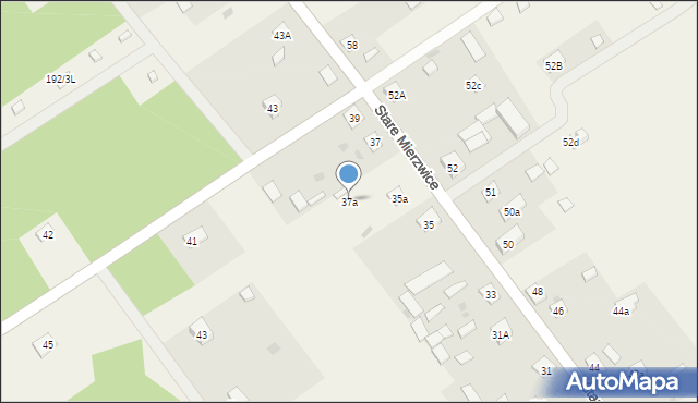 Stare Mierzwice Leśniczówka, Stare Mierzwice Leśniczówka, 37a, mapa Stare Mierzwice Leśniczówka