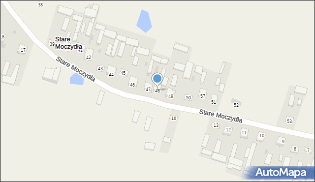 Stare Moczydła, Stare Moczydła, 48, mapa Stare Moczydła