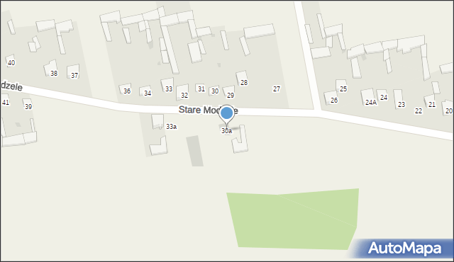 Stare Modzele, Stare Modzele, 30a, mapa Stare Modzele