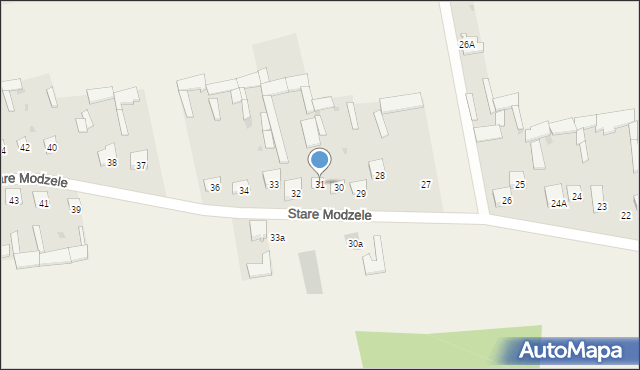 Stare Modzele, Stare Modzele, 31, mapa Stare Modzele