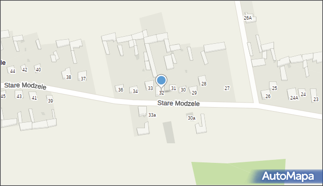 Stare Modzele, Stare Modzele, 32, mapa Stare Modzele