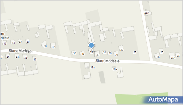 Stare Modzele, Stare Modzele, 33, mapa Stare Modzele