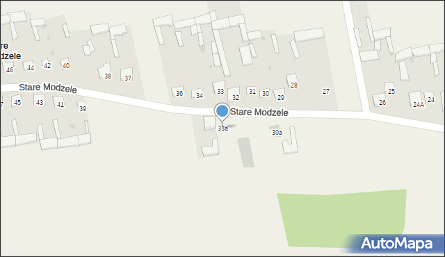 Stare Modzele, Stare Modzele, 33a, mapa Stare Modzele