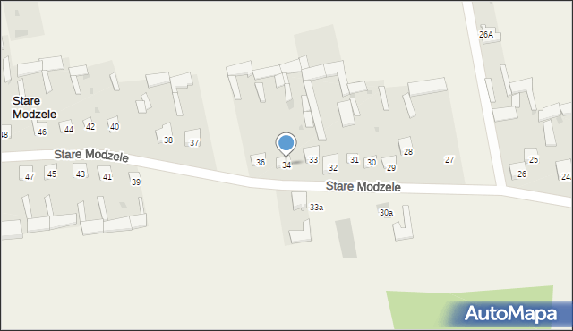 Stare Modzele, Stare Modzele, 34, mapa Stare Modzele