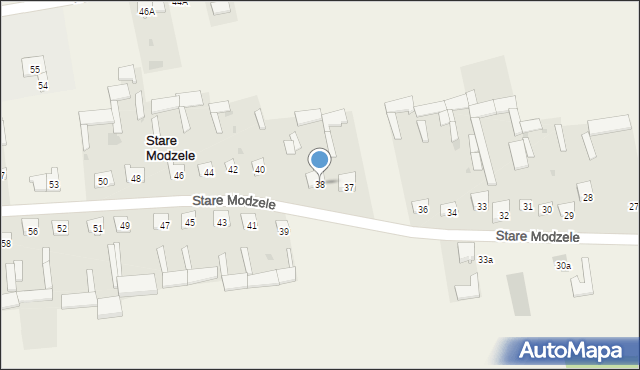Stare Modzele, Stare Modzele, 38, mapa Stare Modzele