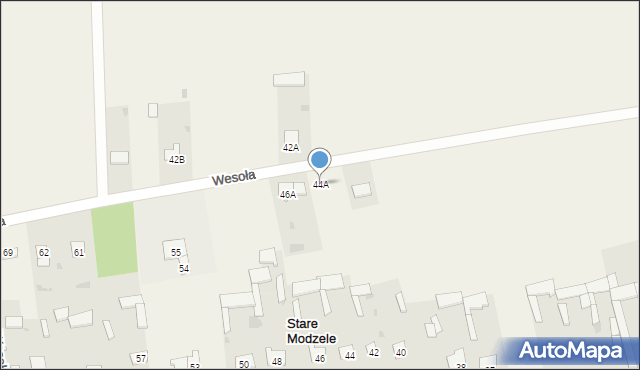 Stare Modzele, Stare Modzele, 44A, mapa Stare Modzele