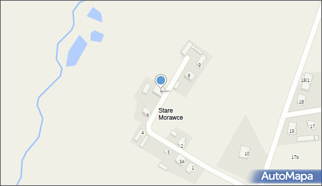 Stare Morawce, Stare Morawce, 7, mapa Stare Morawce