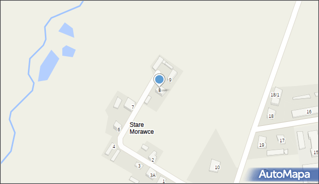Stare Morawce, Stare Morawce, 8, mapa Stare Morawce