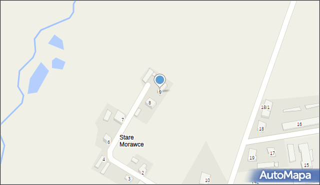 Stare Morawce, Stare Morawce, 9, mapa Stare Morawce