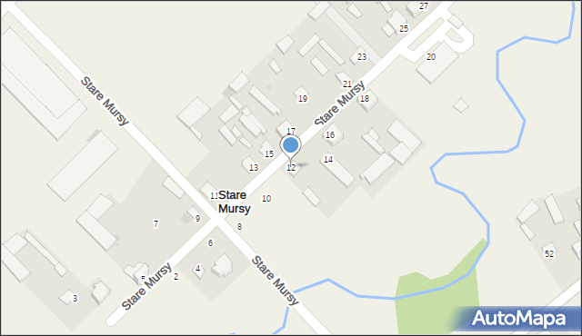 Stare Mursy, Stare Mursy, 12, mapa Stare Mursy