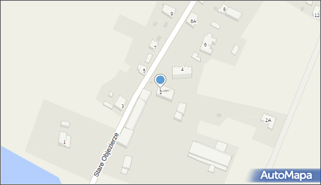 Stare Objezierze, Stare Objezierze, 2, mapa Stare Objezierze