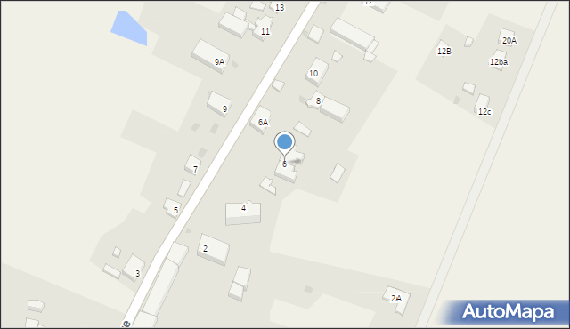 Stare Objezierze, Stare Objezierze, 6, mapa Stare Objezierze