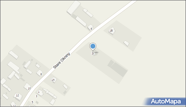 Stare Okniny, Stare Okniny, 1c, mapa Stare Okniny