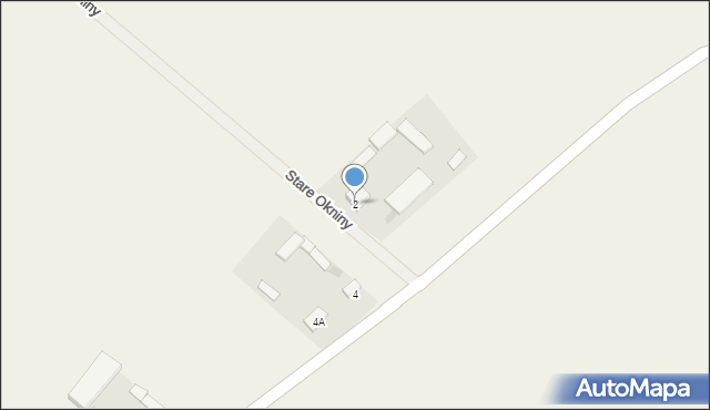 Stare Okniny, Stare Okniny, 2, mapa Stare Okniny