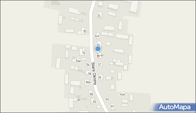 Stare Okniny, Stare Okniny, 35, mapa Stare Okniny
