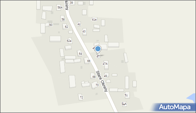 Stare Okniny, Stare Okniny, 47, mapa Stare Okniny