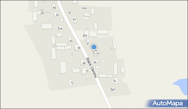 Stare Okniny, Stare Okniny, 47B, mapa Stare Okniny