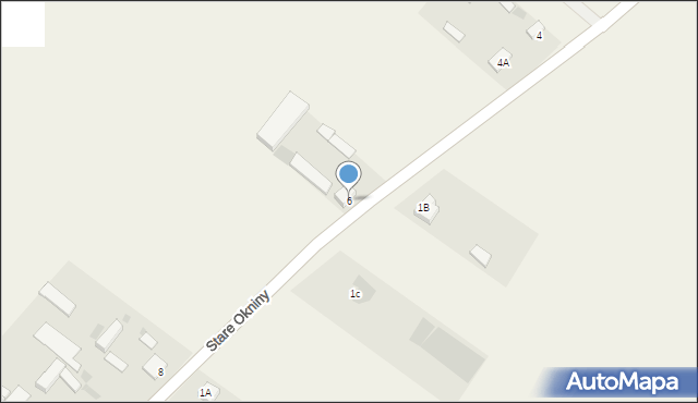 Stare Okniny, Stare Okniny, 6, mapa Stare Okniny