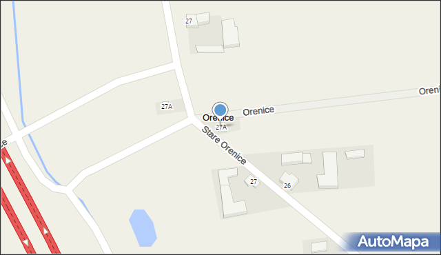 Stare Orenice, Stare Orenice, 27A, mapa Stare Orenice