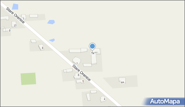 Stare Orenice, Stare Orenice, 7A, mapa Stare Orenice