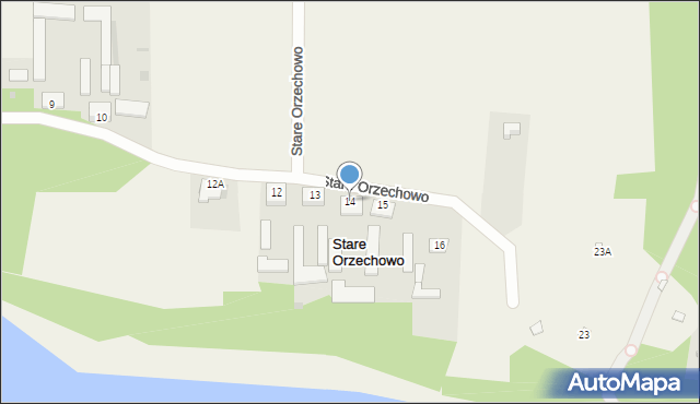 Stare Orzechowo, Stare Orzechowo, 14, mapa Stare Orzechowo