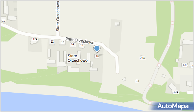 Stare Orzechowo, Stare Orzechowo, 16, mapa Stare Orzechowo