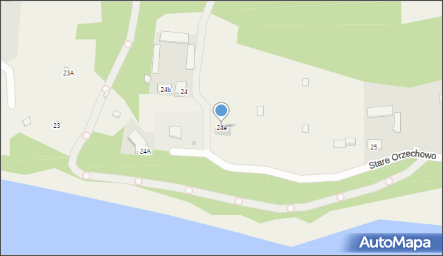 Stare Orzechowo, Stare Orzechowo, 24e, mapa Stare Orzechowo