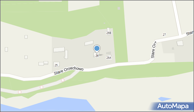 Stare Orzechowo, Stare Orzechowo, 26, mapa Stare Orzechowo