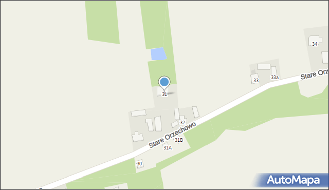 Stare Orzechowo, Stare Orzechowo, 31, mapa Stare Orzechowo