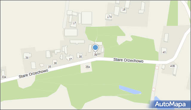 Stare Orzechowo, Stare Orzechowo, 39, mapa Stare Orzechowo